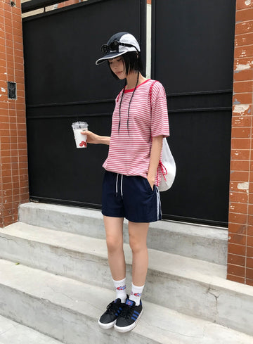 SIDE LACE NYLON SHORTS